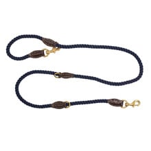 180cm Leather & Cotton Rope Dog Lead